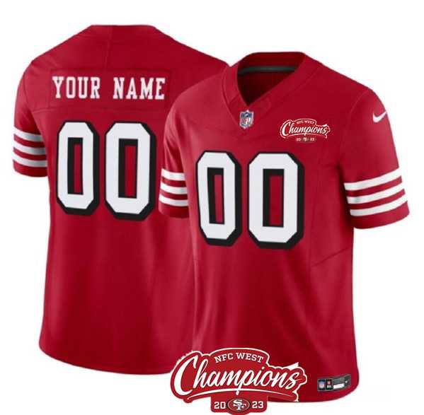 Men & Women & Youth San Francisco 49ers Active Player Custom Red 2023 F.U.S.E. NFC West Champions Patch Alternate Football Stitched Jersey,We sell and wholesale Men & Women & Youth San Francisco 49ers Active Player Custom Red 2023 F.U.S.E. NFC West Champions Patch Alternate Football Stitched Jersey on line form chian!